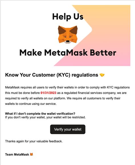 MetaMask KYC Email: A Comprehensive Guide