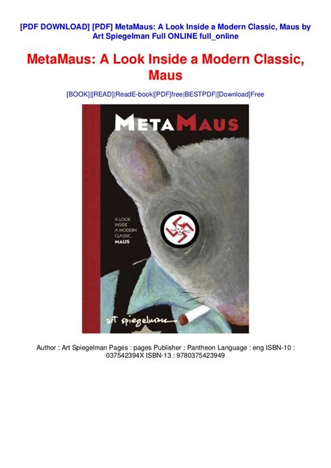 MetaMaus.A.Look.Inside.a.Modern.Classic.Maus Ebook Reader