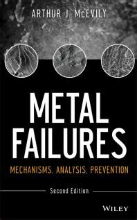 Metal Failures Mechanisms Analysis Prevention Reader