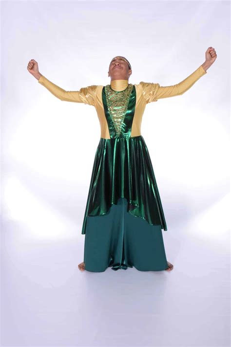 Metallic Green Tunic: