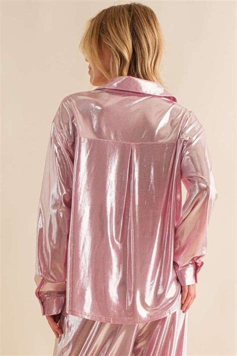 Metallic Pink Shirt: A Fashion Statement That's Here to Stay