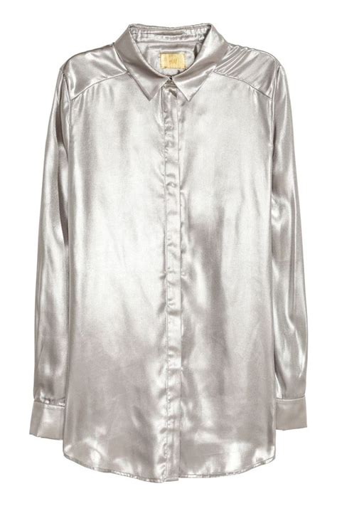 Metallic Shirt Silver: A Style Revolution for Fashion-Forward Individuals