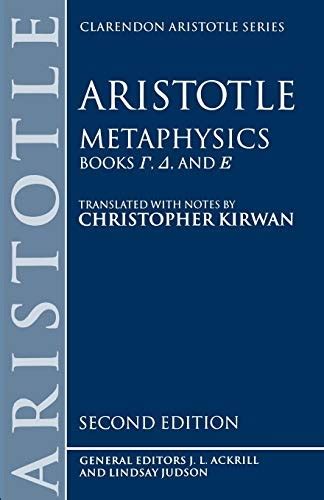 Metaphysics Books Gamma Delta and Epsilon Clarendon Aristotle Series Bks 4-6 Reader