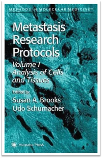 Metastasis Research Protocols, Vol. 1 Analysis of Cells &amp PDF