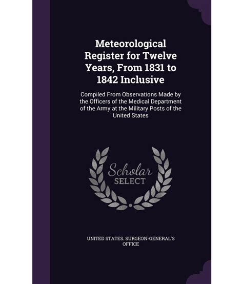 Meteorological Register for Twelve Years Reader