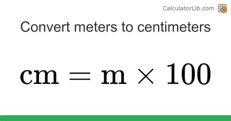 Meters to Centimeters Calculator: Convert Any Length Instantly