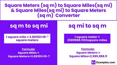 Meters to Square Miles: A Comprehensive Guide