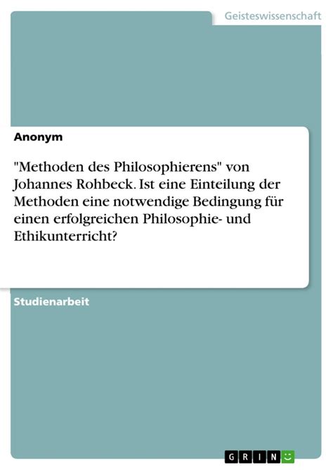 Methoden des Philosophierens Ebook PDF