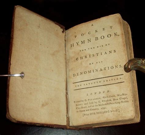 Methodist Pocket Hymnbook 1790 Reader