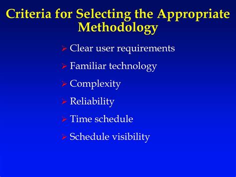 Methodology: Unveiling the Criteria