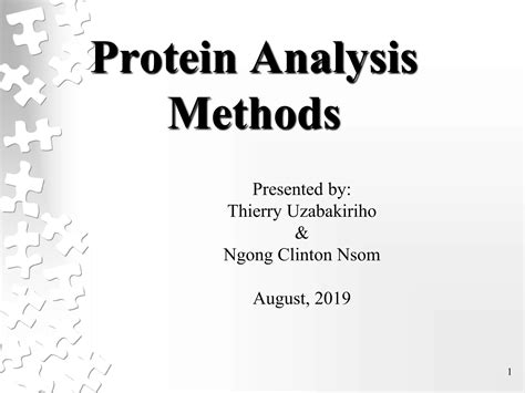 Methods Protein Analysis Reader