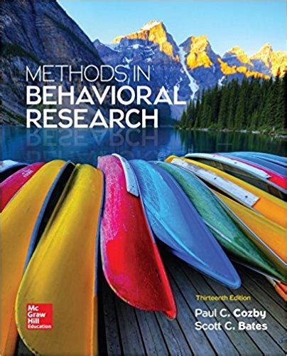 Methods in Behavioral Research PDF