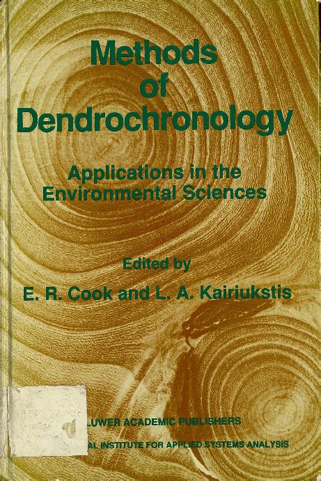 Methods of Dendrochronology Applications in the Environmental Sciences 1st Edition PDF