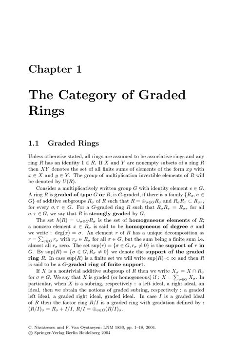 Methods of Graded Ring 1st Edition Epub