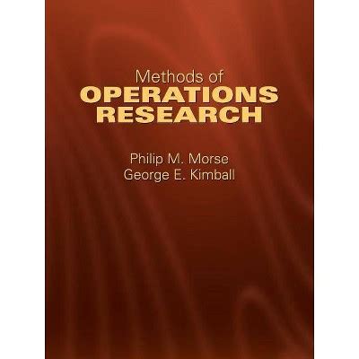 Methods of Operations Research Dover Books on Computer Science Reader