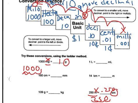 Metric Mania Conversion Practice Answers PDF