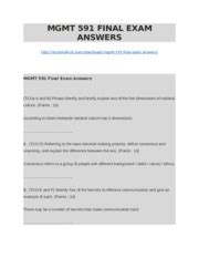 Mgmt 591 final exam answers Ebook Kindle Editon