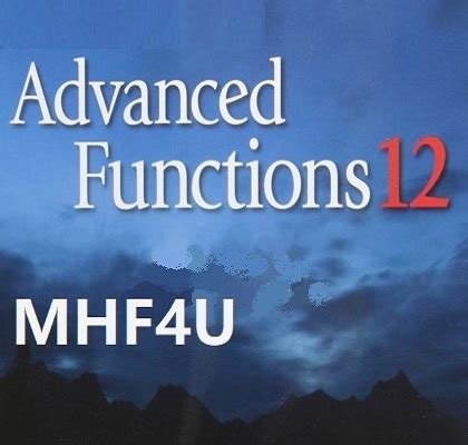 Mhf4u Advanced Functions 12 Answers Key PDF