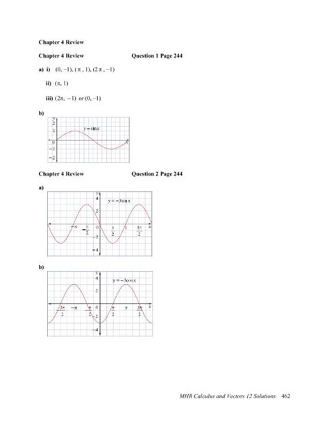 Mhr Calculus And Vectors 12 Solutions Chapter 4 Doc