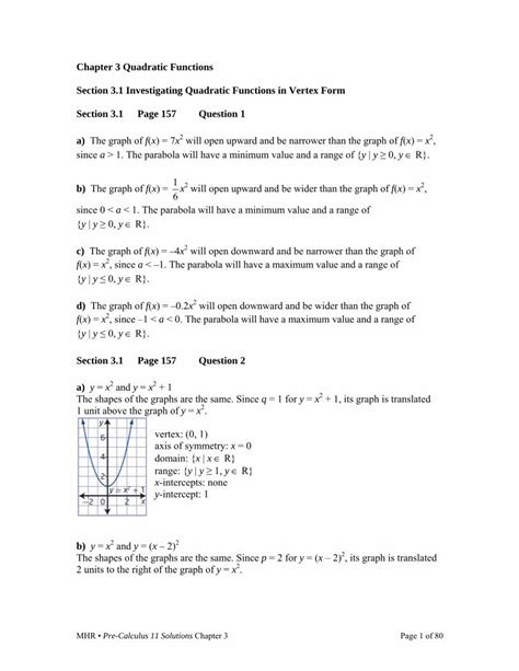 Mhr Functions 11 Solutions Reader