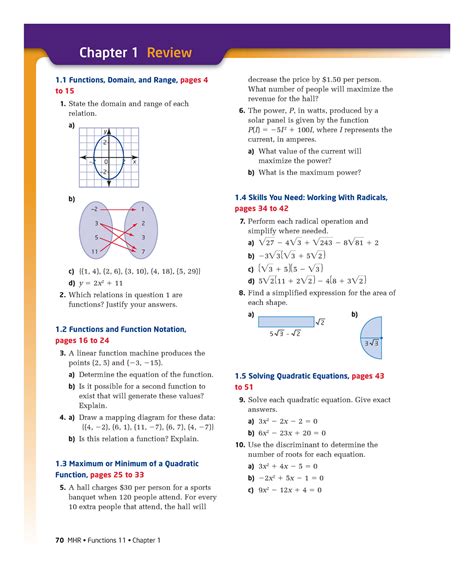 Mhr Functions 11chapter 1 Solutions Kindle Editon