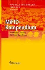MiFID-Kompendium Praktischer Leitfaden fÃ¼r Finanzdienstleister 1st Edition Kindle Editon
