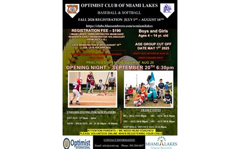 Miami Lakes Optimist Club: A Beacon of Positivity and Support
