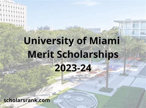 Miami University Merit Scholarships: A Comprehensive Guide