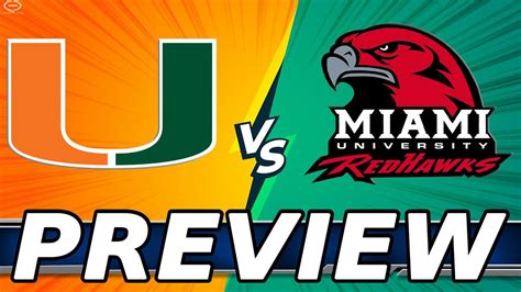 Miami vs. Miami Ohio Prediction: RedHawks Aim to Soar Past Hurricanes in MACtion