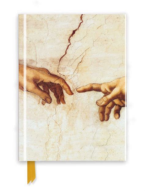 Michelangelo Creation Hands Foiled Journal Flame Tree Notebooks Doc