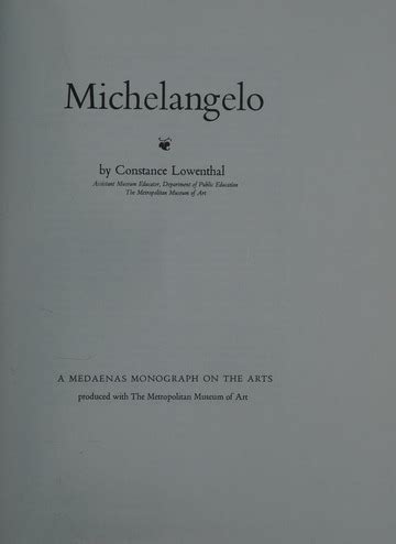 Michelangelo Medaenas monograph on the arts Doc