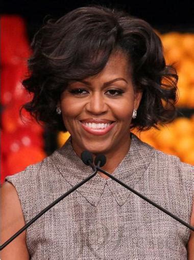 Michelle Obama Straight Human Hair First Lady Wigs