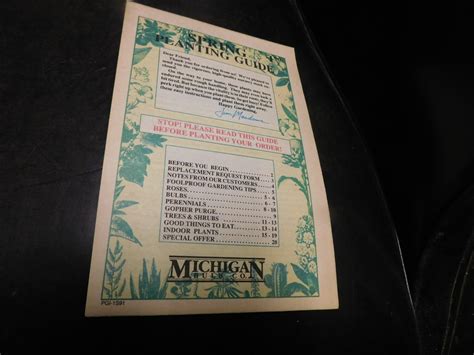 Michigan Bulb Company Catalog
