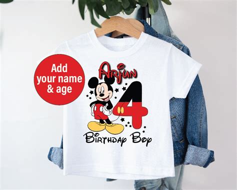 Mickey Mouse Birthday T-Shirt: The Perfect Way to Celebrate Your Little One's Special Day