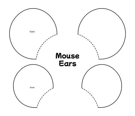 Mickey Mouse Ears Template Free