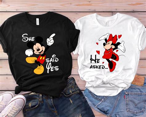 Mickey and Minnie Couple Shirts: A Timeless Symbol of Love