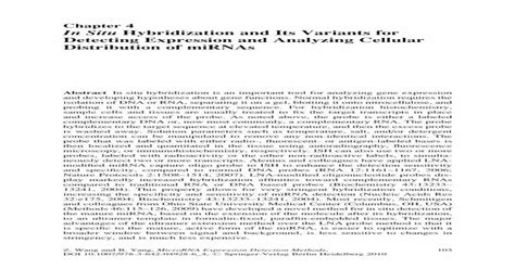 MicroRNA Expression Detection Methods Kindle Editon