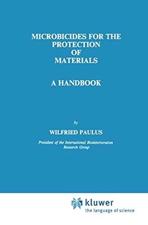 Microbicides for the Protection of Materials A Handbook Epub