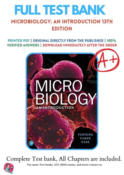 Microbiology Tortora Edition 9 Test Bank Ebook Doc