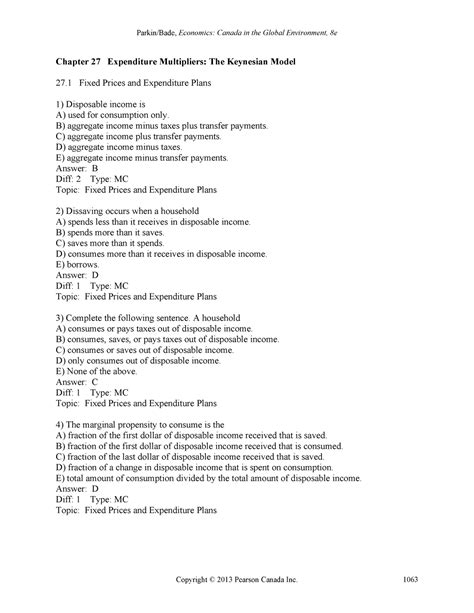 Microeconomic Parkin Test Questions And Answers Reader