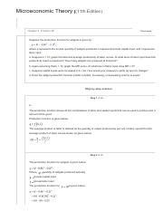 Microeconomic Theory 11th Answers Epub