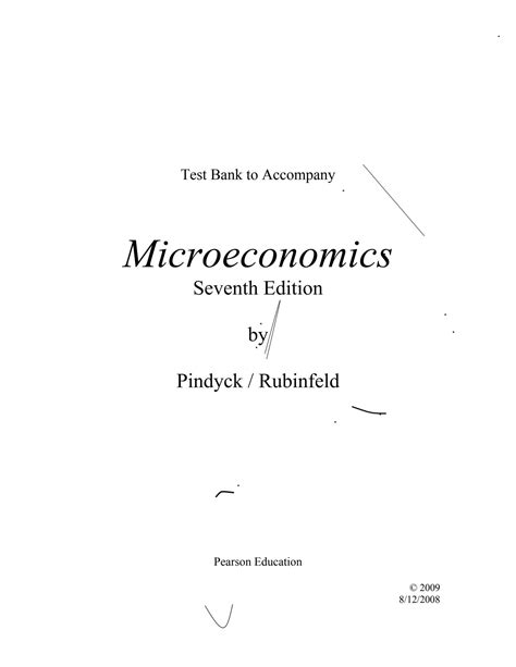 Microeconomics 7th Edition By Pindyck Solution PDF