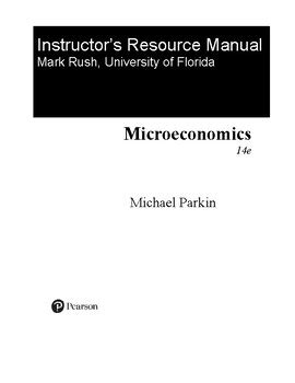 Microeconomics Instructors Resource Manual Ebook PDF