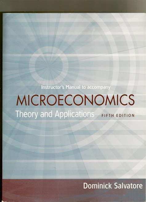 Microeconomics Theory And Applications Solutions Dominick Salvatore PDF