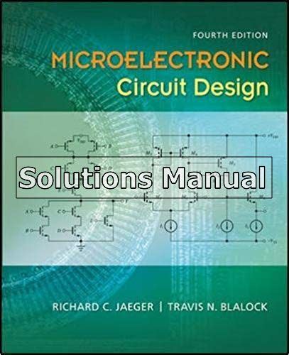 Microelectronic Circuit Design 4th Edition Solution Manual PDF