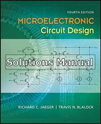 Microelectronic Circuit Design 4th Solution Manual Doc