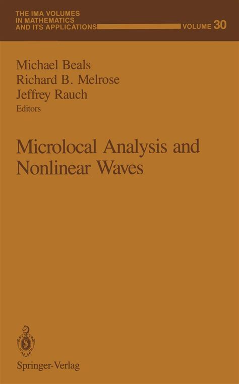 Microlocal Analysis and Nonlinear Waves Epub