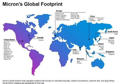 Micron's Global Footprint