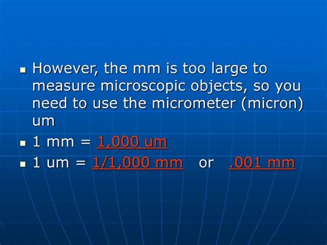 Micron to Millimeter: A Comprehensive Guide to Microscopic Measurement