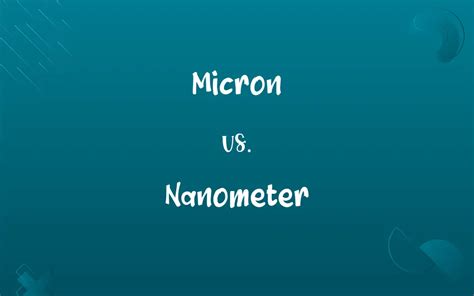 Microns to Nanometers: A Comprehensive Guide